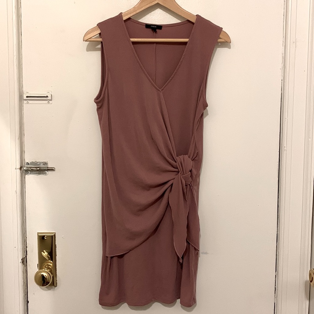 Dusty rose tie dress by Drew